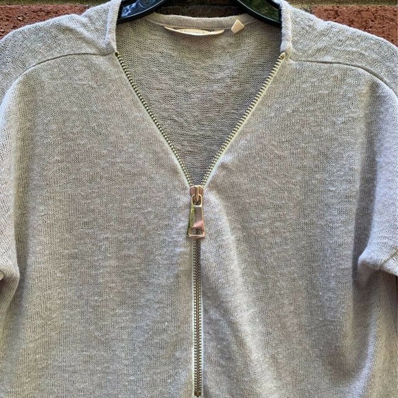 Soft Surroundings Womens Valentina Pullover Sweater Beige Long Sleeve V Neck XS - Picture 3 of 9